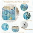 thumbnail image 6 of Ocean Beach Shower Curtain, Sea Starfish Conch Seashell Bathroom Curtain, Tropical Ocean Theme Shower Curtain Set with 12 Hooks for Bathroom 72Wx84L, 6 of 6