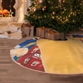 thumbnail image 2 of Lsque Sml Jeffy Print Christmas Tree Skirt with Ties and Velcro,Xmas Holiday Decorations, Adjustable Tree Skirt-48", 2 of 6