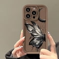 thumbnail image 3 of Funda de teléfono con pintura al óleo estética de mariposa para iPhone 15 Pro Max 16 11 12 13 14 14Pro XS X XR SE 2022 2020 7 8 Plus Funda protectora, 3 of 5