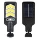 thumbnail image 2 of Sensor de movimiento de luces solares exteriores | LED impermeable IP65 | 3 modos, mando a distancia, recargable, ultrabrillante, 2200mAh, PVC, negro | Valla de seguridad en muro Jardín patio, 2 of 9