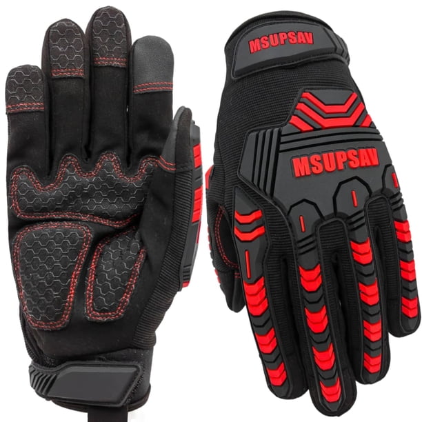 Guantes de trabajo MSUPSAV con protección contra impactos para hombre XL