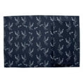 thumbnail image 2 of S4Sassy Blue Lavender Leaves Washable Printed Dining Reversible Tablemats With Napkins Set, 2 of 3