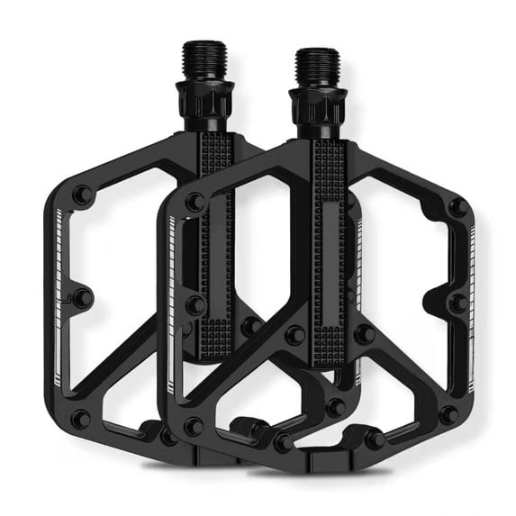 Aluminum Bike Pedals 9/16", Sealed Bearings Mountain Bike Pedals for Smooth Riding, MTB & Road Bicycle