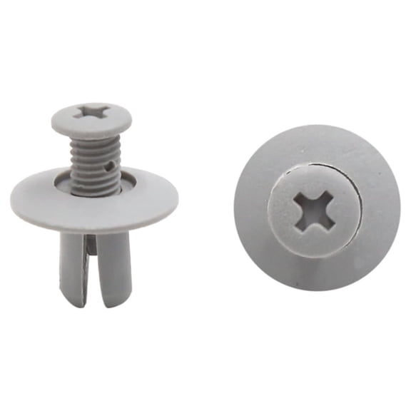 Unique Bargains 100Pcs 8mm Hole Plastic Rivets Car Auto Door Bumper Fender Retainer Push in Clip
