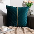 thumbnail image 4 of Terciopelo holandés terciopelo salón sofá cojín oficina cintura resto-funda de almohada reposacabezas, 4 of 6
