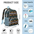 thumbnail image 6 of Earthy Aesthetic Student Backpack – Boho Style Abstract Floral Lightweight Student School Bag for Students, 6 of 6