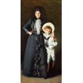 thumbnail image 2 of Sargent, John Singer 9x14 White Modern Wood Framed Museum Art Print Titled - Portrait of Mrs. Edward L. Davis and Her Son-Livingston Davis, 2 of 4