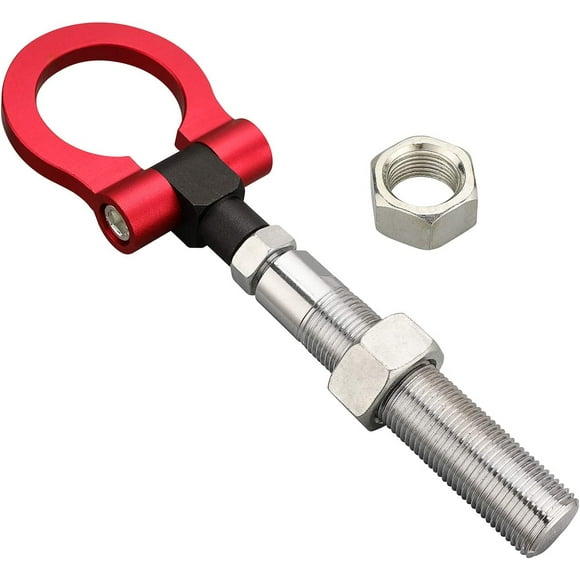GFDYREE RED Front & Rear Bumper Screw on Tow Hook Kit Heavy Duty for Toyota RAV4 Yaris Camry (RED1)
