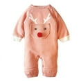 thumbnail image 2 of Amazing Snazzy Boys and Girls Knit Cartoon Deer Romper Winter, 2 of 7