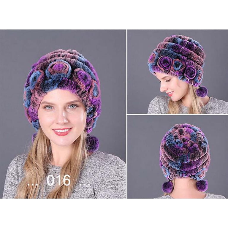 Women Angola Wool Winter Hats - Felt Wool Beanie Beret  display picture 2
