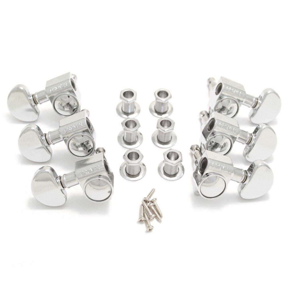 Grover 10218C Rotomatic 181 3 per Side Tuners, Chrome