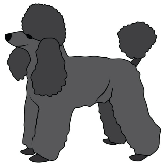 Toy Poodle Decal | Indoor/Outdoor | Dog Lover Super Cute Sticker for SUV Windows, Dorm Rooms, Bedroom, Offices | SignMission personalized gift | 12"