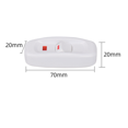 thumbnail image 4 of (white)lamp switch vintage 5pcs switch appliances Switches AC 250V 10A Inline on/Off Toggle Switch Feed Through Table Desk Lamp Cord Switch with LED Indicator, 4 of 5