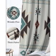 thumbnail image 3 of Southwest Ethnic Blackout Curtains for Bedroom Living Room Darkening Curtains 90 Inch Boho Aztec Tribal Abstract Aesthetic Black Out Window Curtain Privacy Window Treatment Grommet Drapes 52"x90"x2, 3 of 9