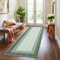 thumbnail image 3 of Haperlare Runner Rugs Bordered Modern Machine Washable Runner Rugs for Hallway Entryway Laundry Room Rug,Green,2'x6', 3 of 7