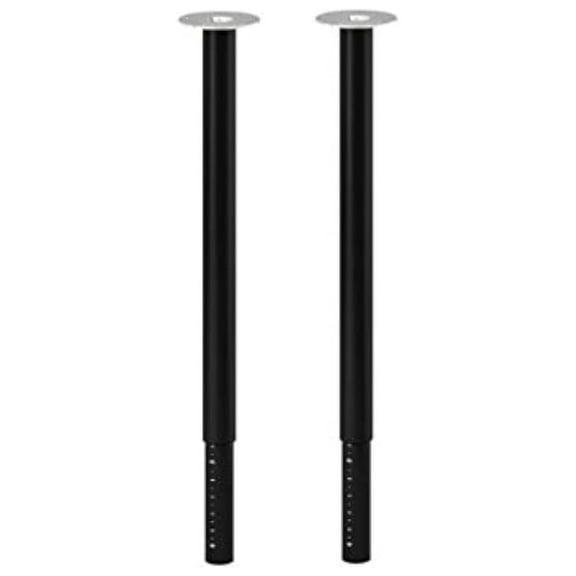Adjustable Leg (Set of 2) Black Steel