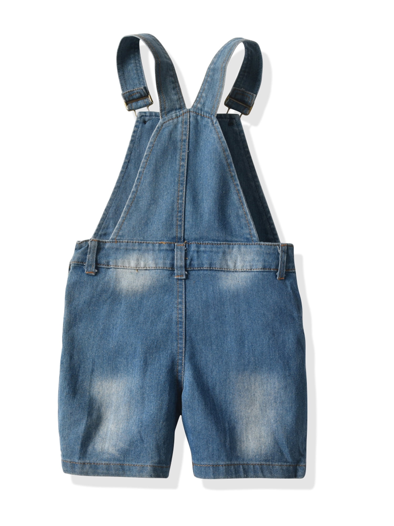 Nokpsedcb New Baby Boys Girls Cute Strap Solid Color Overalls Bottoms Pants 