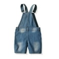 thumbnail image 2 of Toddlers Kids Denim Overalls Sleeveless Jeans Overall Adjustable Strap Bib Pants for All Seasons, 2 of 8