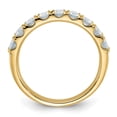 thumbnail image 3 of FJC Finejewelers 14 kt Yellow Gold 9 Stone D E F Pure Light Moissanite Band 3 mm, 3 of 8