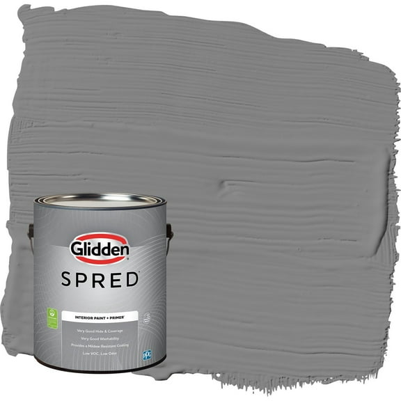 Glidden Spred Dover Gray / Grey Semi-Gloss Interior Paint with Primer, 1 Gallon