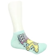 Care Bears Womens Print No Show Socks, 1-Pack, Shoe Size 4-10