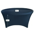 thumbnail image 2 of Your Chair Covers - Stretch Spandex 6 ft Round Table Cover Navy Blue, 2 of 2