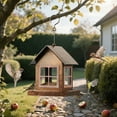 thumbnail image 6 of Bluebird Houses Purple Martin Bird House Bird Nesting Box Bluebird Box Outdoor Bird House 19" Brown Metal Wild Bird Feeder Outdoor Hanging Squirrel Proof House Feeder, 6 of 6