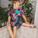 thumbnail image 4 of Fotbe Psychedelic Hairless Cat Pijama Estampada de 2 Piezas para Niños – Ropa de Dormir de Manga Corta Cómoda para Niños y Niñas, Camiseta y Shorts de Algodón-X-Large, 4 of 6