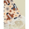 thumbnail image 6 of Kids Girls Summer 2 Piece Outfits Floral Print Bandages Halter Neck Sleeveless Tops and Elastic Flared Pants, 6 of 8