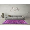 thumbnail image 3 of Ahgly Company Indoor Rectangle Medallion Purple Traditional Area Rugs, 5' x 7', 3 of 4