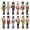 12pcs, variant on Dserhfy Nutcracker Soldier Pendant Wooden Nutcracker Hanging Ornament Painted Festive Decoration for Christmas Tree New Year Gifts Party Decor