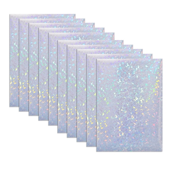 Giaone 10 Sheets Holographic Overlay Lamination Vinyl A4 Size Self-Adhesive Sticker