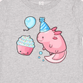 thumbnail image 4 of Inktastic Cute Axolotl Birthday with Cupcake Boys or Girls Baby T-Shirt, 4 of 5