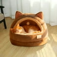 thumbnail image 5 of Dog & Cat Bed for Indoor Cats, Dog Kennel Suitable For All Seasons Winter Warmth Semi Enclosed Small Dog Teddy Dog Sleeping Dog Winter Dog Bed Kennel, 5 of 6