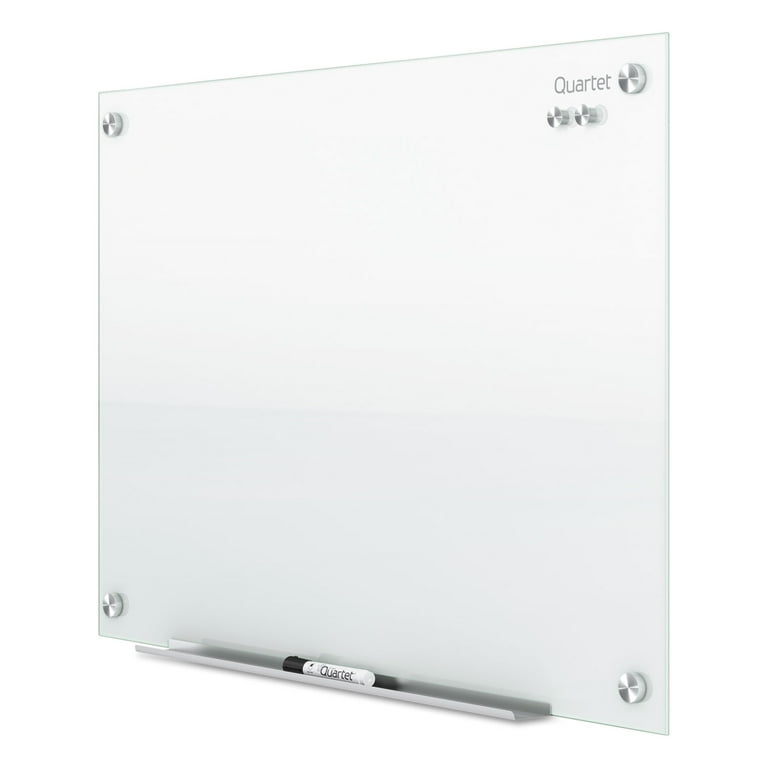 Infinity Glass Marker Board, 48 x 36, White Surface Infinity Glass Marker Board, 48 x 36, White Surface