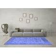 thumbnail image 3 of Ahgly Company Indoor Square Oriental Blue Traditional Area Rugs, 3' Square, 3 of 4