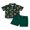 Green, variant on Todlder Kids Little Boy Christmas Clothing Set 12 18 24 Months 2T 3T 4T 5T Santa Button-up Short Sleeve Lapel Neck Shirt Tops Shorts Outfit