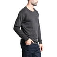 thumbnail image 5 of G-Style USA Men's Lightweight Cotton Blend Long Sleeve T-Shirt MTSC13161 - Charcoal - Small, 5 of 5