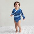 thumbnail image 4 of Xecao Sparkling With Blue Print Baby unisex-baby Cotton Long-sleeve Bodysuits-18 Months, 4 of 6