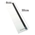 thumbnail image 3 of Acrylic Computer Screen Memo Board Pads | Desktop Side Panel Reminder Holders | Left & Right Design | Office & Home Organization | 2 Pack | 30x8cm | Adhesive | Transparent, 3 of 9