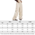 thumbnail image 2 of Pantalones Cargo De Paracaídas Y2K Parachute Cargo Pants Cordón Mujer Stripe Joggers Pantalones de chándal (Beige M) Cgtredaw para Mujer Beige T M, 2 of 7