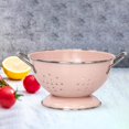 thumbnail image 4 of French Retro Fruit Drainage Bowl Food Storage Baskets for Veggies Fruits Kitchen Small Pink, 4 of 7