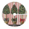 thumbnail image 6 of Yayeee Christmas Tree Skirt 47 inches for Xmas Tree Holiday Party Decoration, Stripes Trees, 6 of 6