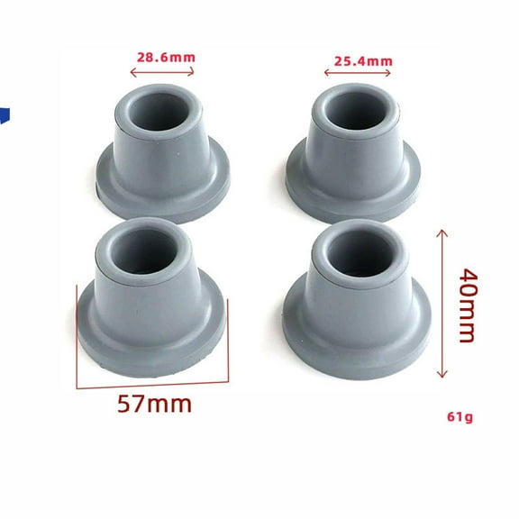 BESTOYARD Replacement Feet Tip For Shower Chair Grey 4Pcs