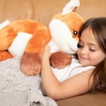 thumbnail image 5 of Hugimals Forrest the Fox 4.5lbs Weighted Self Care Stuffed Animal Stress and Anxiety Relief Plush for Adults and Kids, 5 of 11
