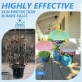 thumbnail image 2 of HOMEYA 3x Plant Umbrellas Adjustable Sun Shade Canopy for Outdoor Potted Plants Patio Flower, 2 of 6