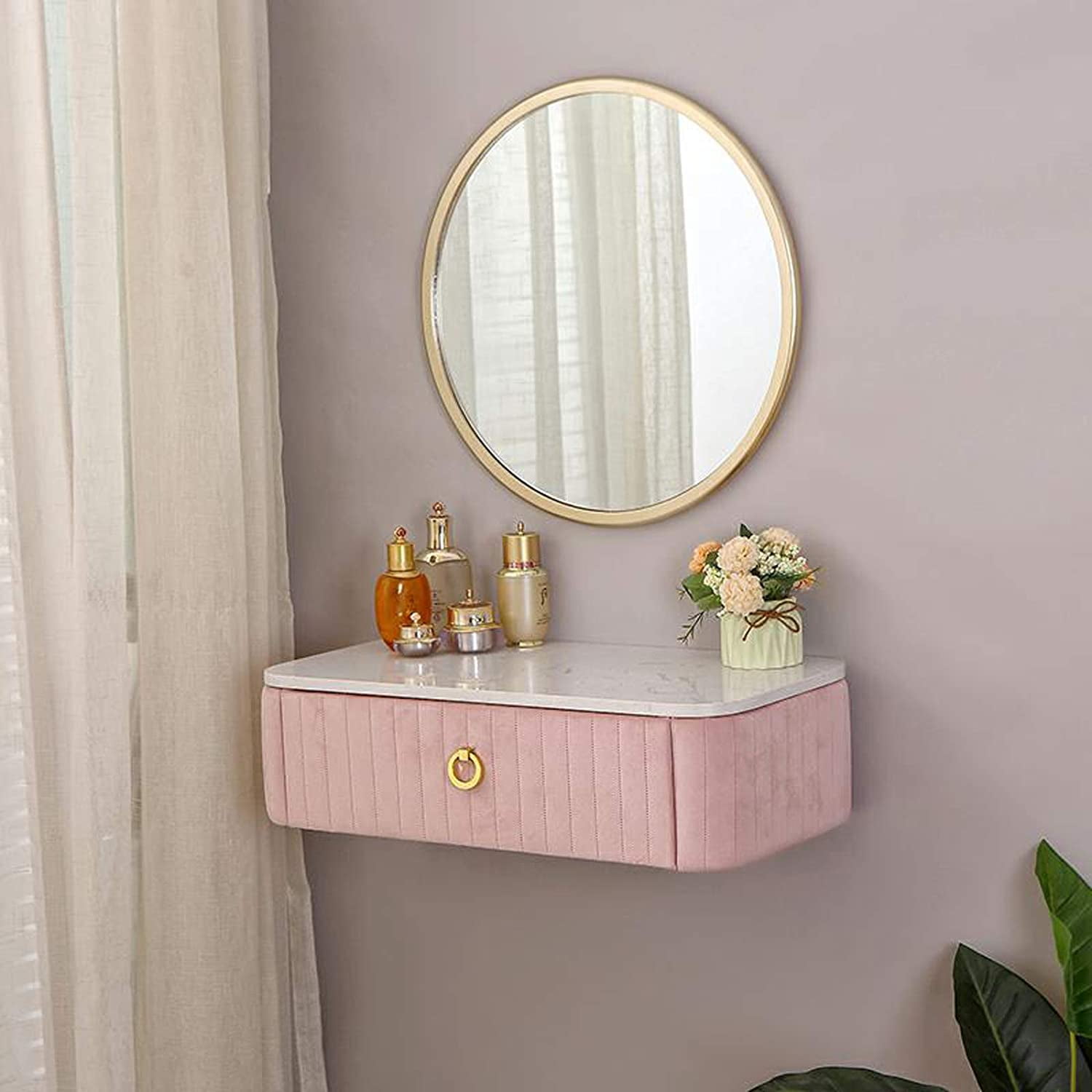 Floating Shelf Makeup Vanity