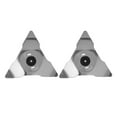 thumbnail image 1 of Cuchilla triangular para cortacésped robótico, cuchillas de corte de acero inoxidable para cortacésped RC TC MC RS, 2 uds., 1 of 10