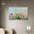 thumbnail image 5 of Art Remedy Playful Flower Art Canvas, 45" x 30", White Frame, Lush and Lovely I, 5 of 7