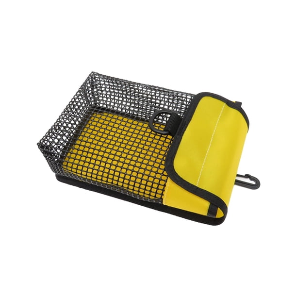 Bolsa de almacenamiento para equipo de buceo, bolsa de buceo con clip giratorio y bolsillo de malla para natación. Malla grande